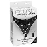 Fetish Fantasy Leather Low-Rider Strap On Harness Black Strap On Sextoys